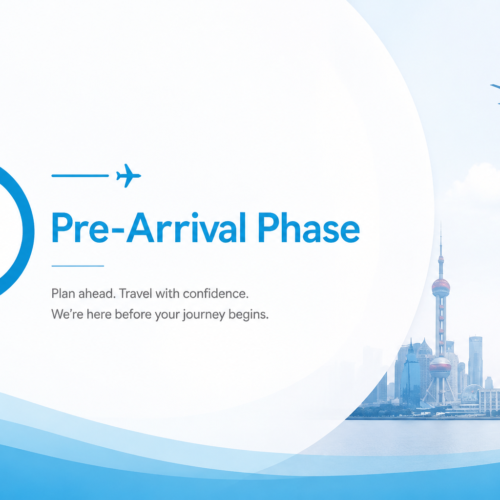 导航页1 End-to-end support before your journey to China begins.