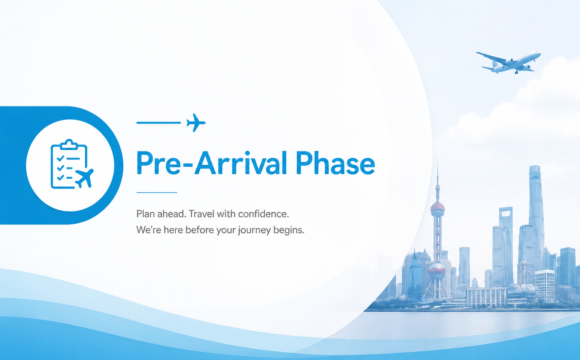 导航页1 End-to-end support before your journey to China begins.
